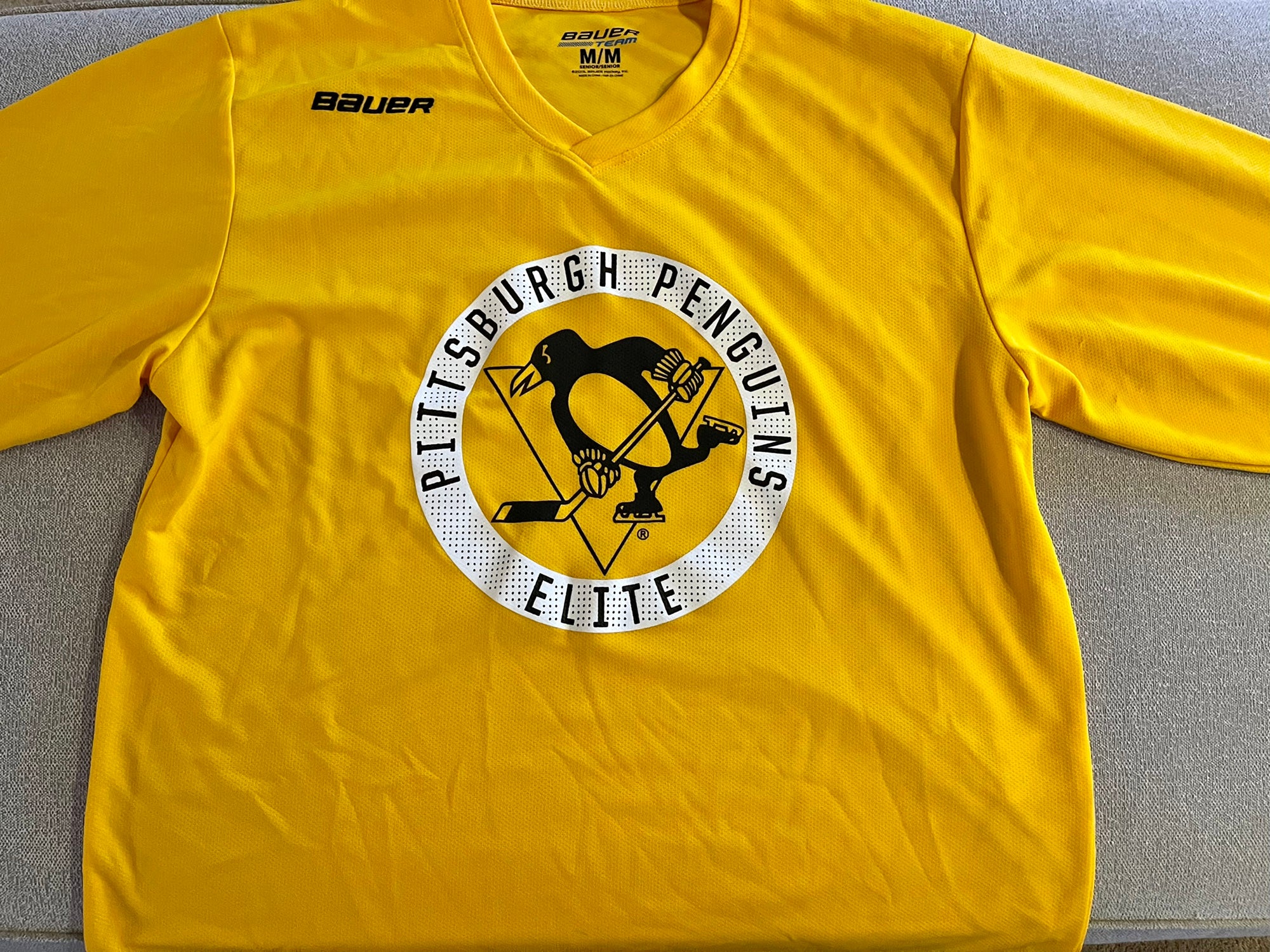 PITTSBURGH PENGUINS JERSEY PRACTICE FRONT BUTTON SHIRT