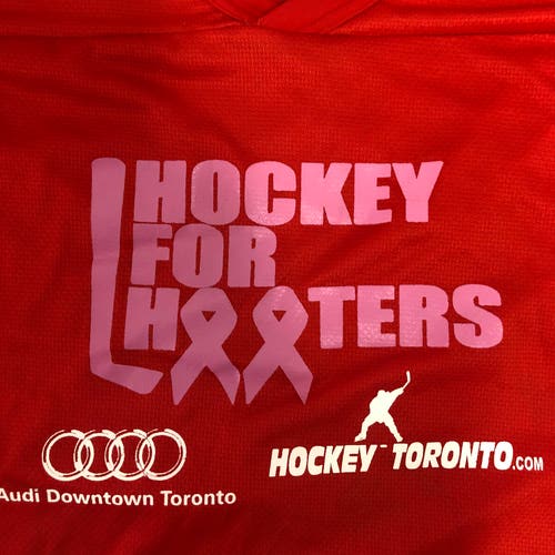Hockey for Hooters Charity event goalie jersey