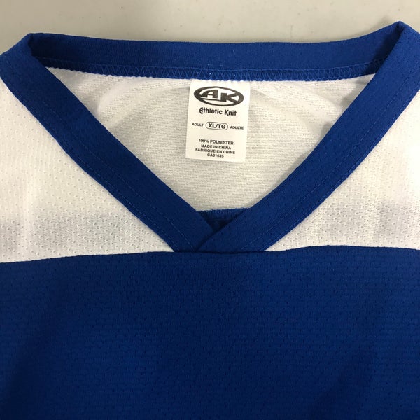 Blue w/white shoulder practice jersey (FREE SHIPPING)
