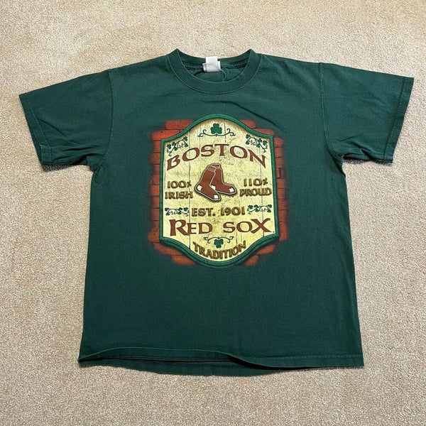 Boston Red Sox T Shirt Men Medium Adult Green MLB Baseball Irish St  Patricks Day | SidelineSwap