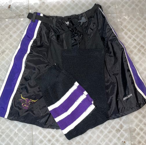 Mankato Mavericks Bauer Pant Shell With Two Pairs  of Socks
