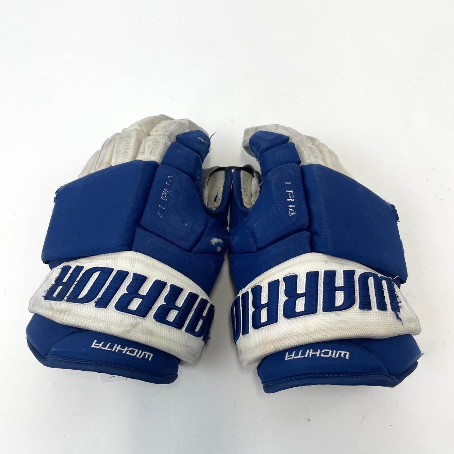 Used Royal Blue Warrior Alpha Pro Gloves | Size 14" | H31