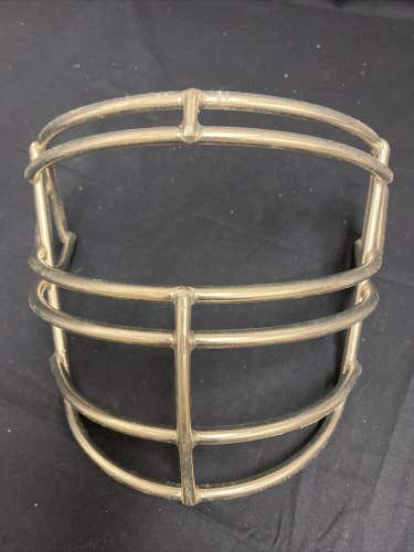 Schutt SUPER PRO RJOP Adult Football Face Mask In Chrome With Clear Coat Over.