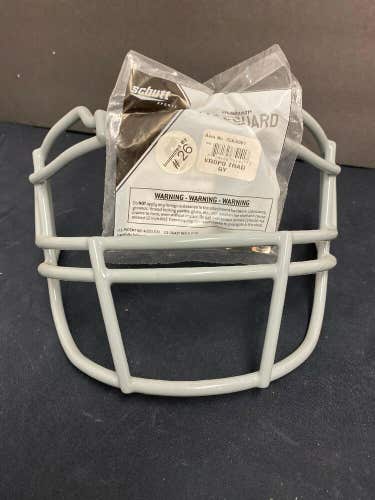 Schutt VENGEANCE V-ROPO Trad Football Facemask in LIGHT GRAY With Attachments