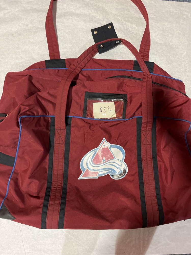 Used Colorado Avalanche Pro Stock JRZ Player Bag A23