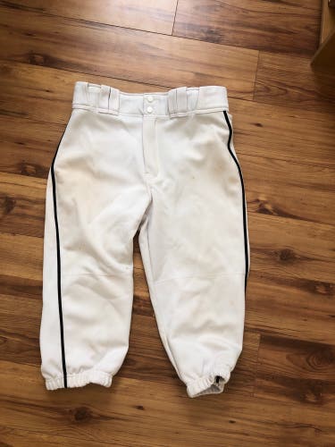 Easton White Knicker Pants With Black Piping