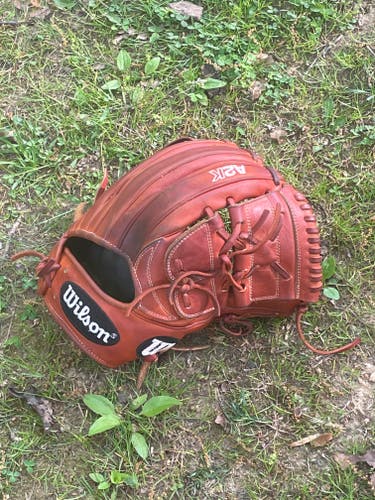 Used Right Hand Throw Wilson Pitcher's A2K B212 Baseball Glove 12"