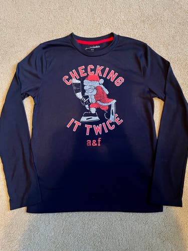 Blue Youth Large Long Sleeve Holiday