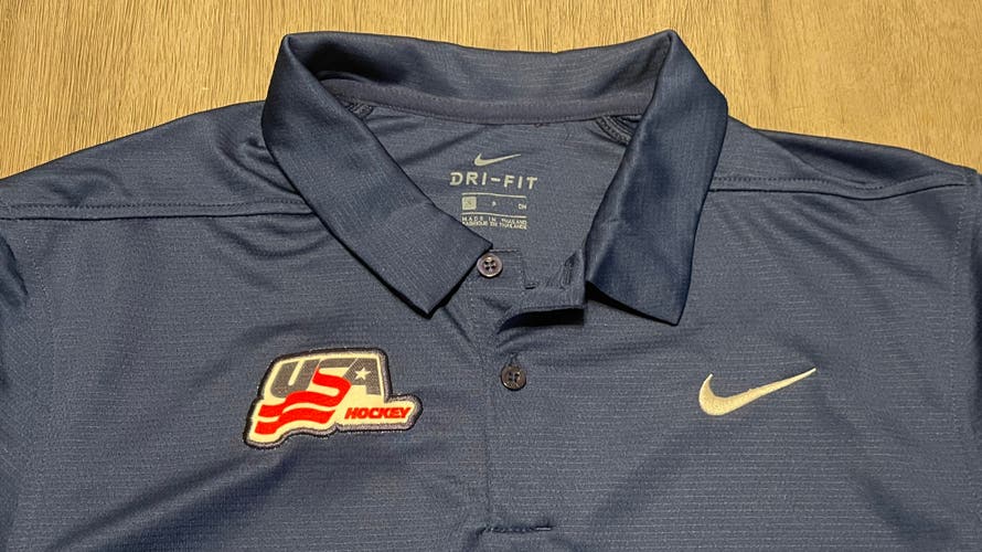 USA Hockey Nike Dri-fit polo men’s small