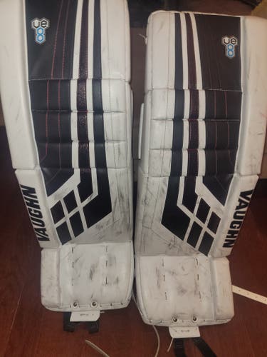 Used 32" Vaughn Velocity VE8 Goalie Leg Pads
