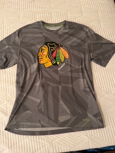 Chicago Blackhawks team issued Reebok shirt