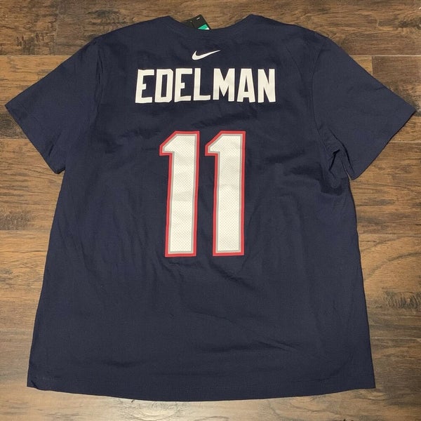 New England Patriots #11 Julian Edelman Super Bowl LIII Champions Fashion  Jersey - Black