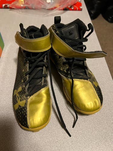 Black Used Molded Cleats High Top Bryce harper