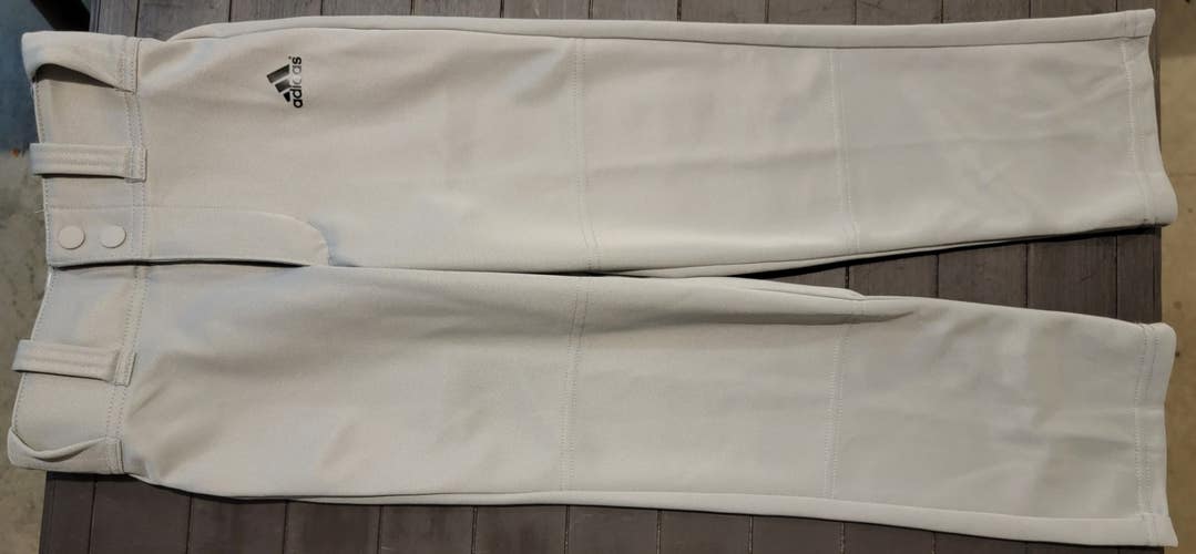 Gray Youth Boy's Used XS Adidas Baseball Pants