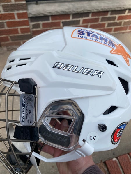 Used Small Bauer Pro Stock Re-Akt 95 Helmet