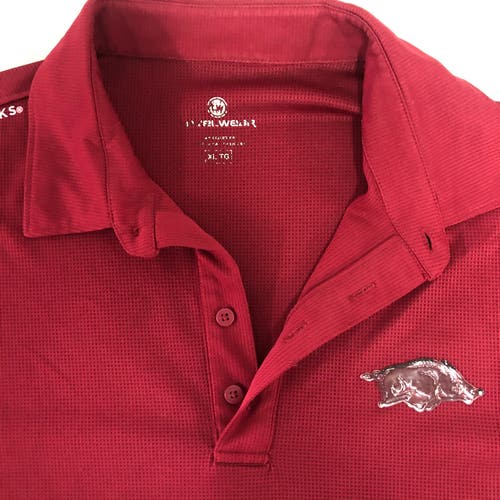 Arkansas Razorbacks mens XL golf shirt