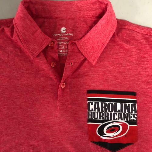 Carolina Hurricanes mens large golf shirt