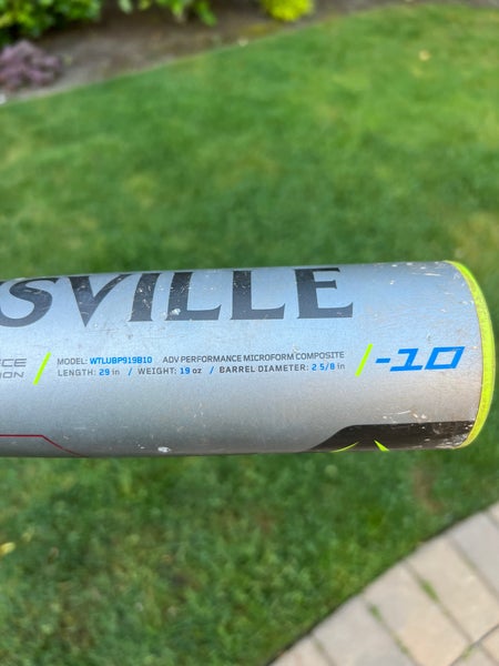 Used 2019 Louisville Slugger Composite Prime 919 Bat (-10) 19 oz, 29" > $99.00