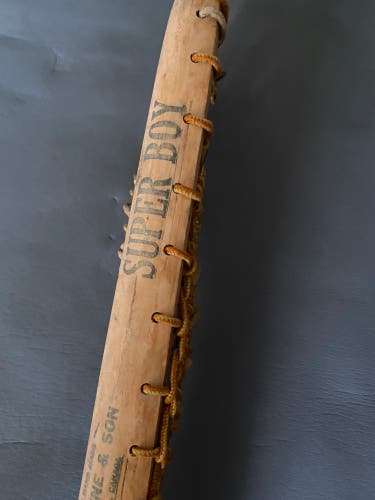 Wood lacrosse stick