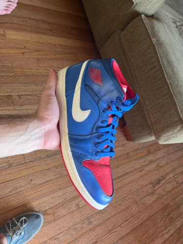Blue Men's Size 11.5 (Women's 12.5) Air Jordan Jordan 1 mid Shoes