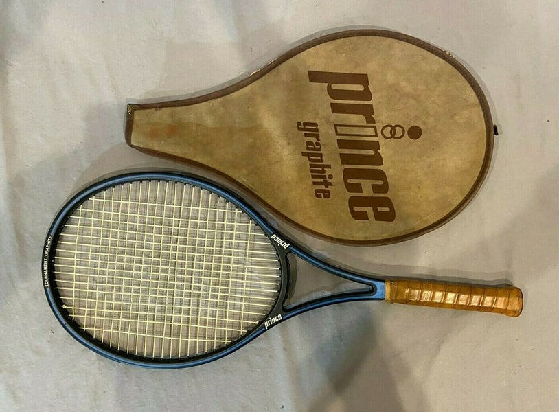 Vintage 1980s Prince Tournament Graphite 110 Sq In Tennis Racquet 4-1/2