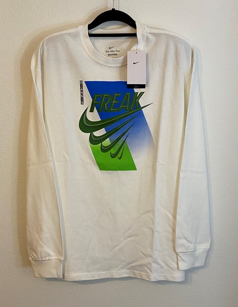 NEW Nike Authentic Men's Size L Basketball Long-Sleeve 100% Cotton T-Shirt