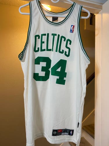 Nike Authentic Paul Pierce #34. White Boston Celtics Jersey. Size 44