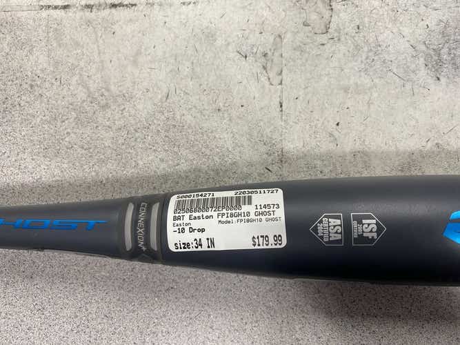 Used Easton Fpi8gh10 Ghost 34" -10 Drop Fastpitch Bats