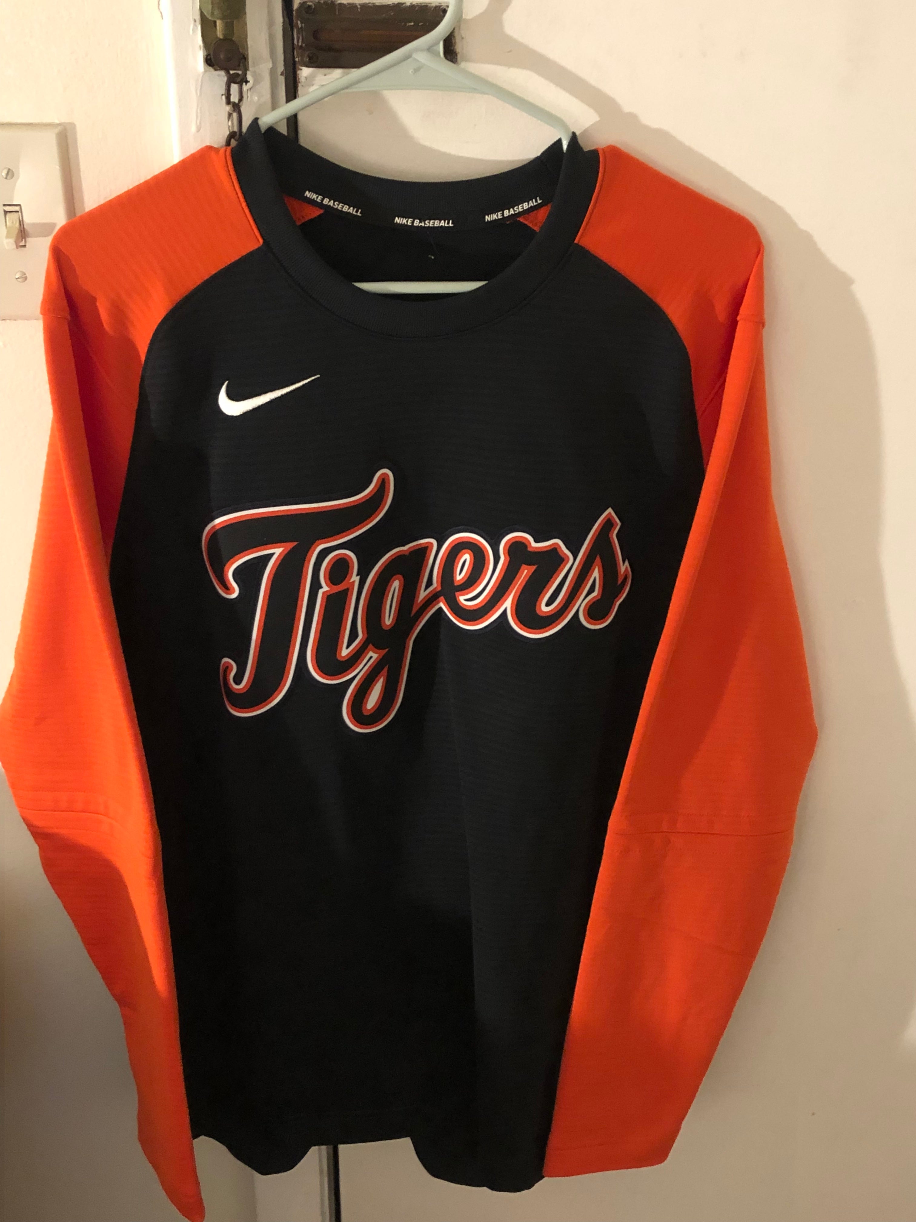 Detroit Tigers Nike men's MLB Warmup sweatshirt M