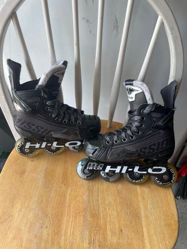 Used Mission Wide Width Size 1 Inhaler DS7 Inline Skates