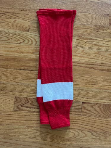 30” knit hockey socks - Red Wings
