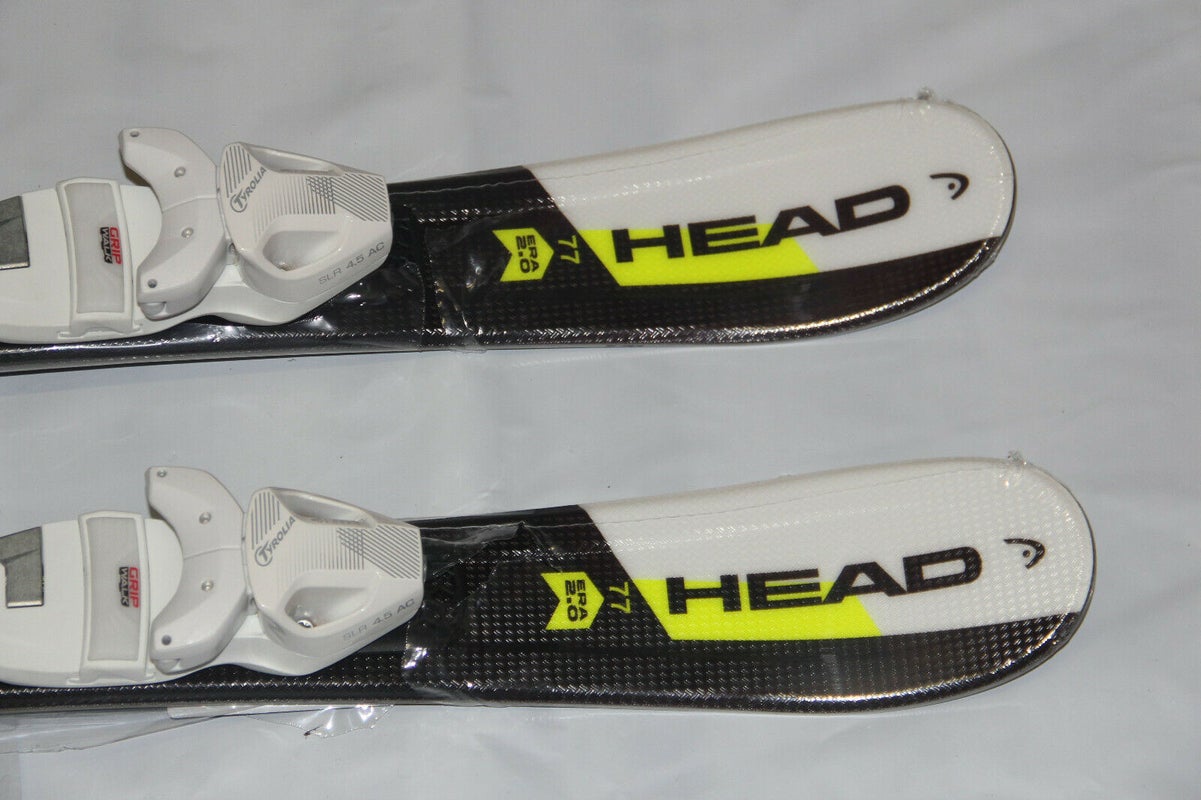 NEW HEAD kids skis Supershape kids Skis 77cm + size adjustable bindings SLR4.5