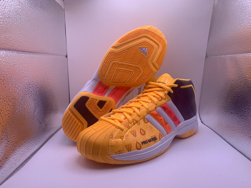 RARE Adidas Men's Sz Pro Model 2G Signal Orange Indigo