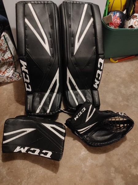 32+2" CCM Premier II Pro with 580 break trapper Goalie Full Set