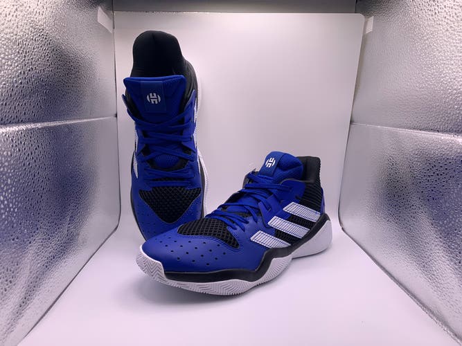 Adidas Men’s Sz 10.5 Harden Stepback Black/Royal Basketball Shoe