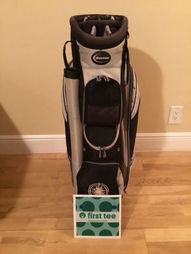 Burton Cart Golf Bag with 14-way Dividers & Rain Cover