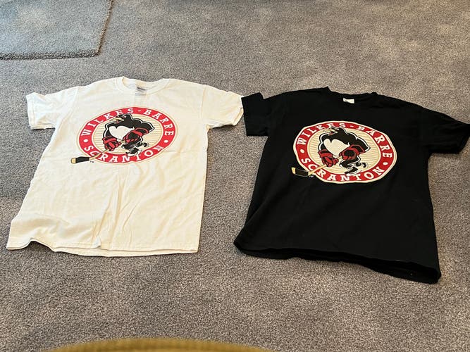 Wilkes-Barre Penguins (AHL) #35 Tristan Jarry T-shirts (2) Black/White-Gildan