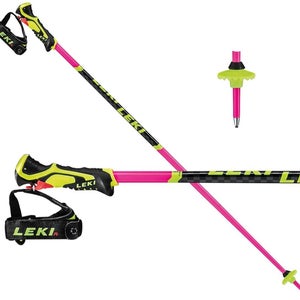 New 50in (125cm) Leki Racing World Cup Lite SL Ski Poles