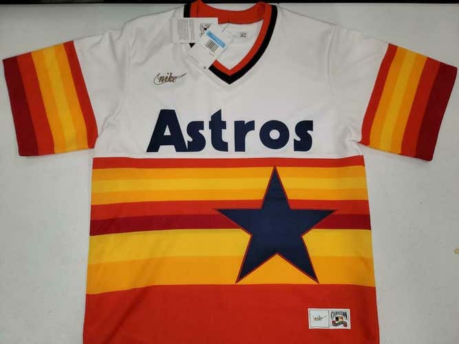 20506 Nike HOUSTON ASTROS Cooperstown Collection Throwback Vintage JERSEY NWT