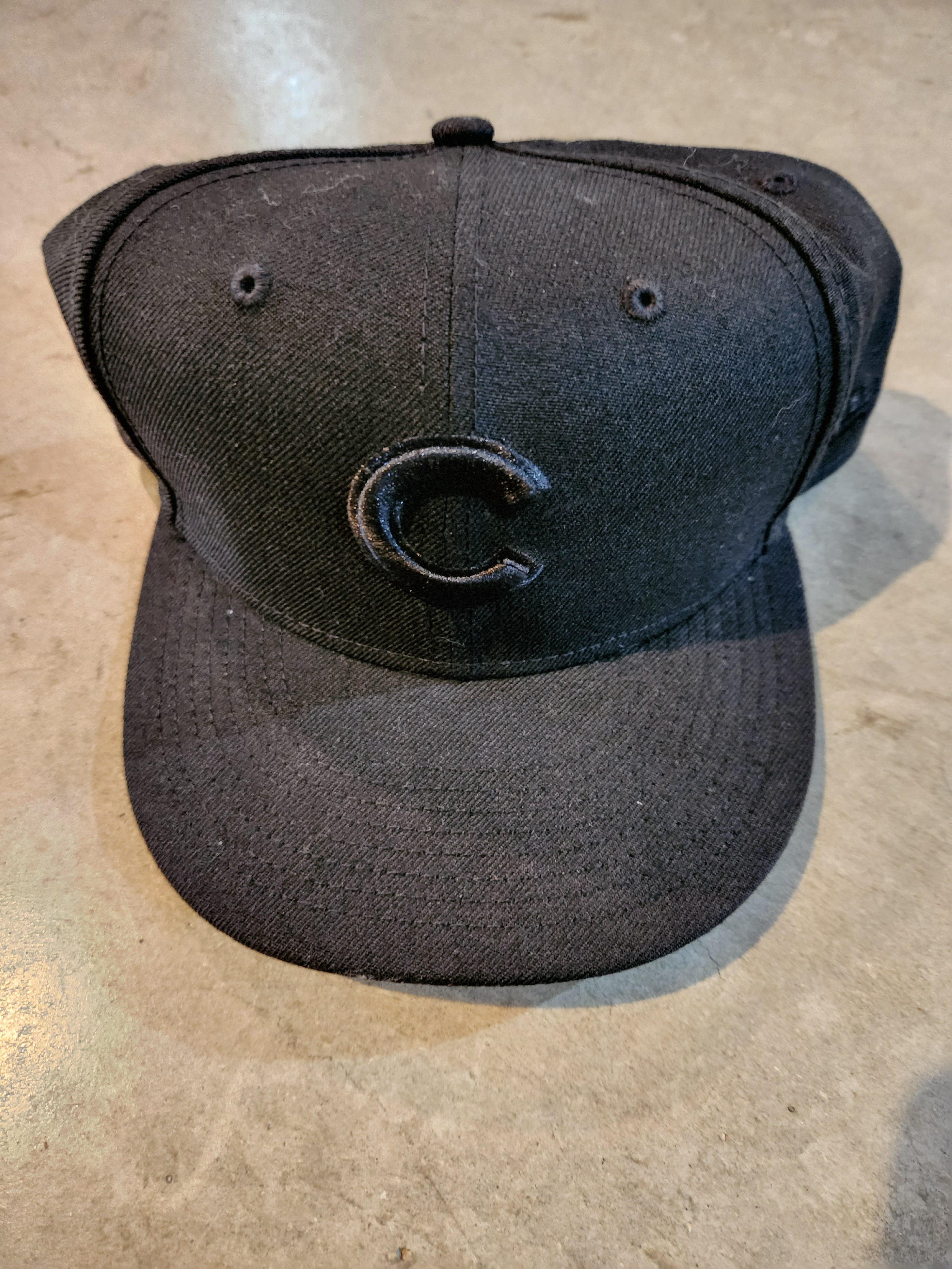 chicago cubs hat black