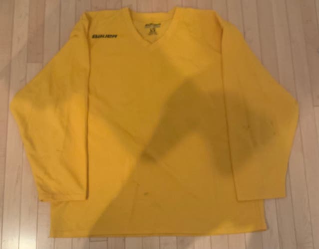 Senior Large  Yellow  Blank Bauer Jersey