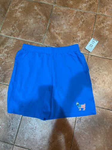 Brand New Mens Blue Goat Shorts