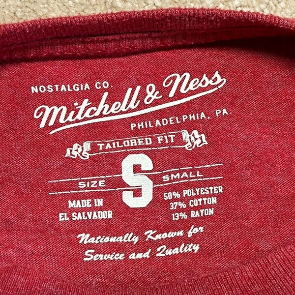 BOSTON RED SOX BASEBALL SHIRT JERSEY MITCHELL NESS SIZE 50 ADULT