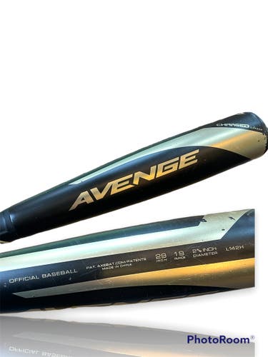 Used 2020 AXE Composite Avenge Bat (-10) 19 oz 29"
