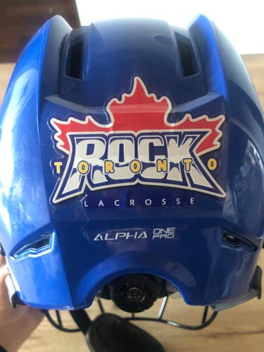 Toronto Rock NLL game worn helmet