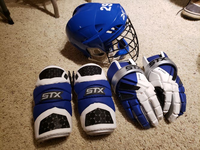 Reebok 5K Senior Medium Box Lacrosse Helmet Bundle