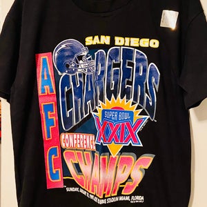 Deadstock 1995 SAN DIEGO CHARGERS T-SHIRT MEN'S  Large  Dead stock / never used Next day shipping