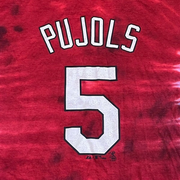 Albert Pujols St Louis Cardinals T Shirt Men 2XL Adult Tie Dye MLB