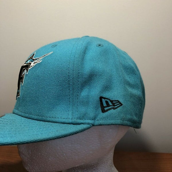 Florida Marlins Hat Baseball Cap Fitted 7 1/2 New Era Vintage 90s