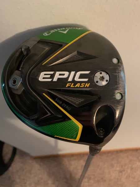 Men's Callaway RH Epic Flash Sub Zero Driver Stiff Flex 10.5 Loft w/headcover